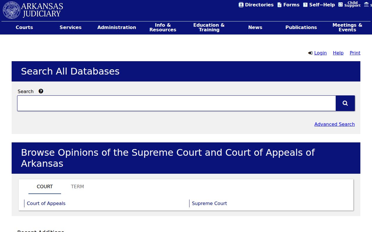 Logan County court case records rules collection
